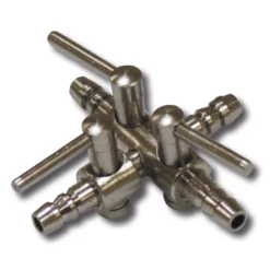 Amtra Metall-Lufthahn 3-Wege 4/6mm