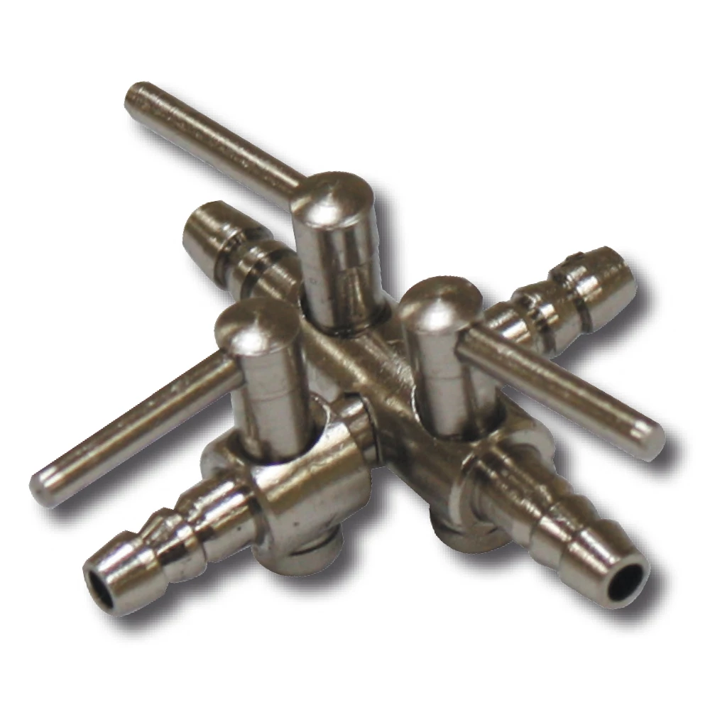 Amtra Metall-Lufthahn 3-Wege 4/6mm 1 Amtra Metall-Lufthahn 3-Wege 4/6mm