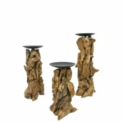 AquaOne Kerzenständer 3er Set Größe M-XL -Haus Dekoration Verkaufsgeschäft AquaOne Kerzenstaender 3er Set Groesse M XL 3 28319