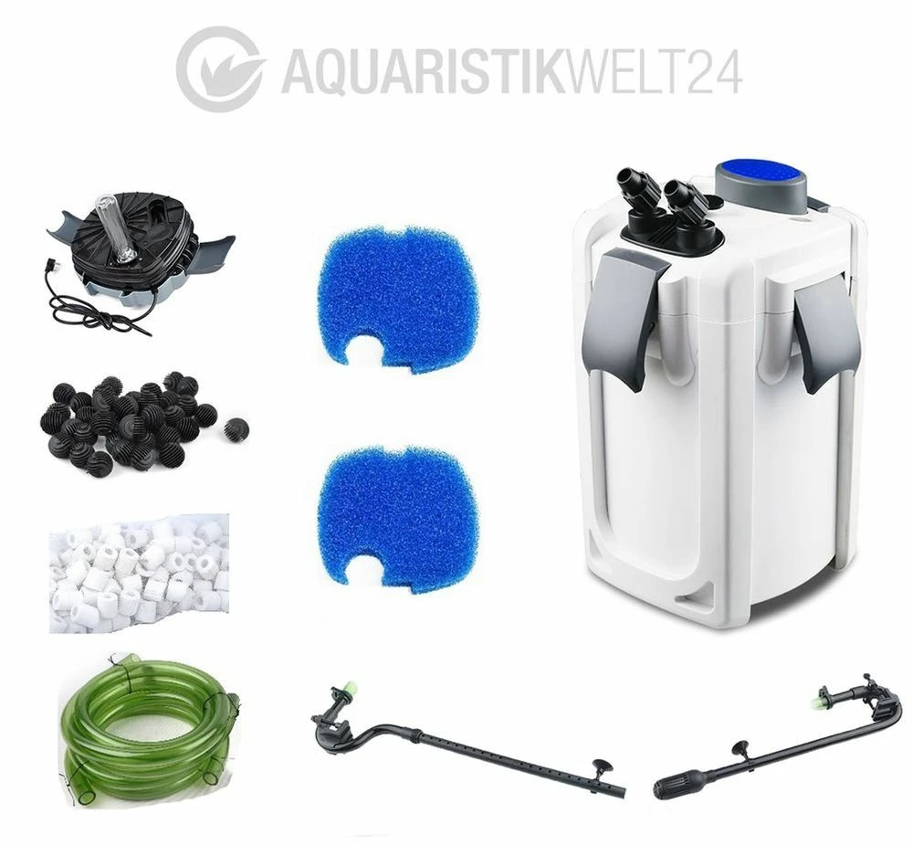 Aquarium Außenfilter HW-703B 30W 1400 L/h Bis 700l Becken +Filtermaterial +UVC 2 Aquarium Außenfilter HW-703B 30W 1400 L/h Bis 700l Becken +Filtermaterial +UVC – Bild 2
