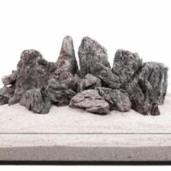 Aquarium Natursteine Mini Landschaft Seiryu Steine Grau 25 Kg Mix Größe M Bis XL