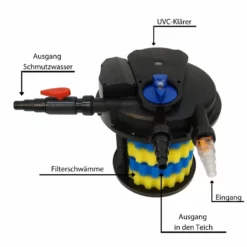 CPA 10000 Bio Druckteichfilter 12000l Inkl.11 Watt UVC Klärer Mit Automatischer Reinigung -Haus Dekoration Verkaufsgeschäft CPA 10000 Bio Druckteichfilter 12000l inkl 11 Watt UVC Klaerer mit automatischer Reinigung 6 21284