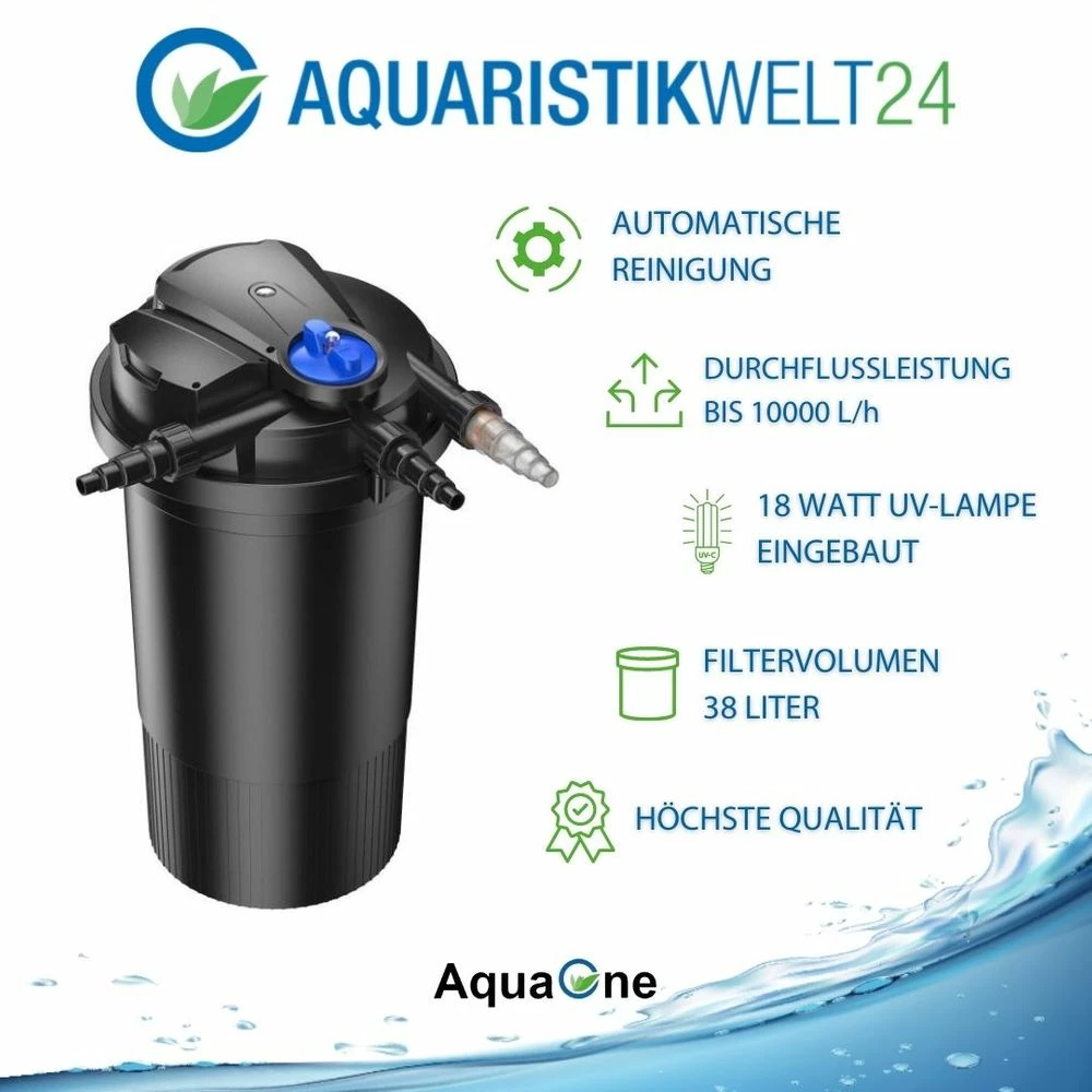 CPA 15000 Bio Druckteichfilter 30000l Inkl.18 Watt UVC Klärer Mit Automatischer Reinigung 2 CPA 15000 Bio Druckteichfilter 30000l Inkl.18 Watt UVC Klärer Mit Automatischer Reinigung – Bild 2