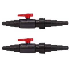 CST-02F-A Schlauchverbinder 2 Stück Mit Absperrhahn Für Schlauchgrößen 20/25/32/38mm