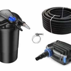 Druckteichfilter Set CPA 15000 Mit 30W Eco Pumpe 10m Schlauch Nr.33