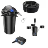 Druckteichfilter Set CPA 15000 Mit 80W Eco Pumpe 10m Schlauch Externer Skimmer Nr.34