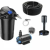 Druckteichfilter Set CPA 15000 Regelbare Eco Pumpe 10m Schlauch Standskimmer Nr.36