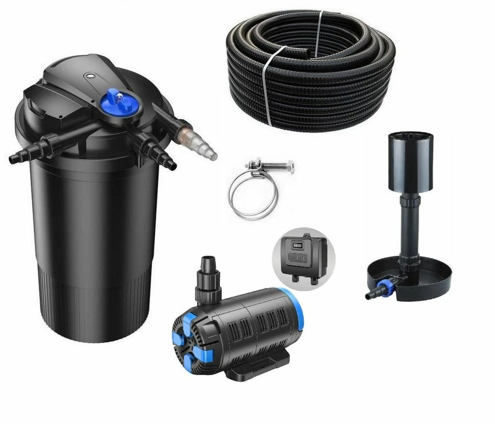 Druckteichfilter Set CPA 15000 Regelbare Eco Pumpe 10m Schlauch Standskimmer Nr.36 1 Druckteichfilter Set CPA 15000 Regelbare Eco Pumpe 10m Schlauch Standskimmer Nr.36