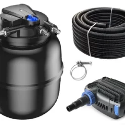 Druckteichfilter Set CPA 75000 Mit 100W Eco Pumpe 10m Schlauch Nr.65