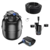 Druckteichfilter Set CPA 75000 Mit 100W Eco Pumpe 10m Schlauch Externer Skimmer Nr.66