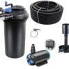 Druckteichfilter Set CPF 15000 Regelbare Eco Pumpe 10m Schlauch Standskimmer Nr.32