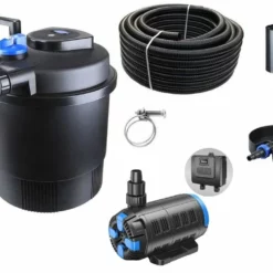Druckteichfilter Set CPF 20000 Regelbare Eco Pumpe 10m Schlauch Standskimmer Nr.40