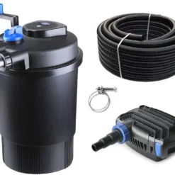 Druckteichfilter Set CPF 30000 Mit 70W Eco Pumpe 10m Schlauch Nr.45