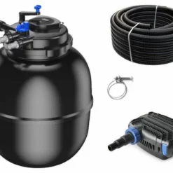 Druckteichfilter Set CPF 75000 Mit 100W Eco Pumpe 10m Schlauch Nr.61