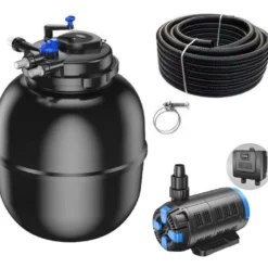 Druckteichfilter Set CPF 75000 Regelbare Eco Pumpe 10m Schlauch Nr.63