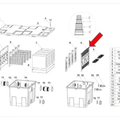 Ersatzteil "Trennstück" PART 5 - Kammerfilter CBF-350