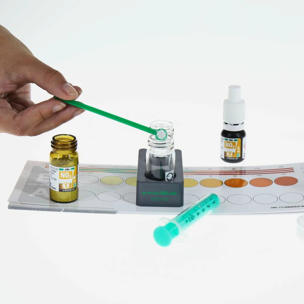 JBL NO3 Nitrat Test Schnelltest Nitratgehalt In Süß-/Meerwasser-Aquarium & Teich 3 JBL NO3 Nitrat Test Schnelltest Nitratgehalt In Süß-/Meerwasser-Aquarium & Teich – Bild 3