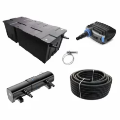 Kammerfilter Set CBF-550B 30W Eco Pumpe Schlauch 110 Watt-UV-Klärer! Bis 90.000l Nr.80