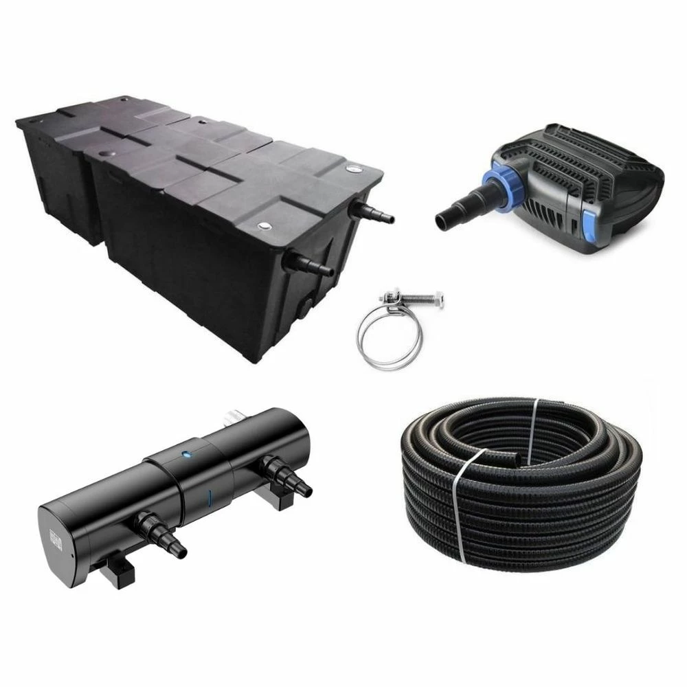 Kammerfilter Set CBF-550B 30W Eco Pumpe Schlauch 110 Watt-UV-Klärer! Bis 90.000l Nr.80 1 Kammerfilter Set CBF-550B 30W Eco Pumpe Schlauch 110 Watt-UV-Klärer! Bis 90.000l Nr.80