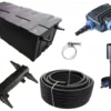 Kammerfilter Set CBF 550 B Mit 50W Eco Pumpe 10m Schlauch Bis 90.000l Nr.79