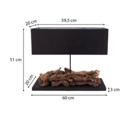 AquaOne Lampe Mit Lampenschirm Berlin 50 Cm -Haus Dekoration Verkaufsgeschäft M4 natural Mailand 4 27492