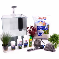 Nanotank Cubo System 20 Aquarium Komplettaquarium Inkl. Dekoration