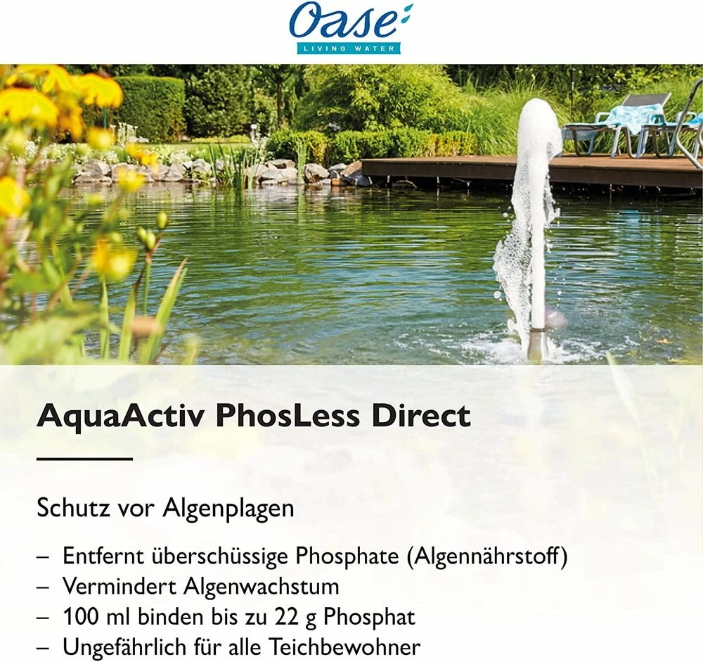 Oase AquaActiv PhosLess Direct 500 Ml Algenschutz 3 Oase AquaActiv PhosLess Direct 500 Ml Algenschutz – Bild 3