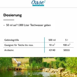 Oase AquaActiv PondClear 500 Ml Kristallklares Teichwasser -Haus Dekoration Verkaufsgeschäft Oase AquaActiv OptiPond 500 ml Wasseraufbereiter 91zcbCFL8rL AC SL1500 30317