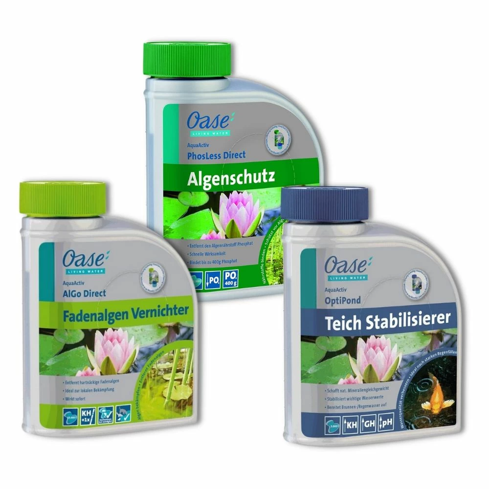 Oase Fadenalgen Set OptiPond AlGo Direct PhosLess Direct 3x500ml 1 Oase Fadenalgen Set OptiPond AlGo Direct PhosLess Direct 3x500ml