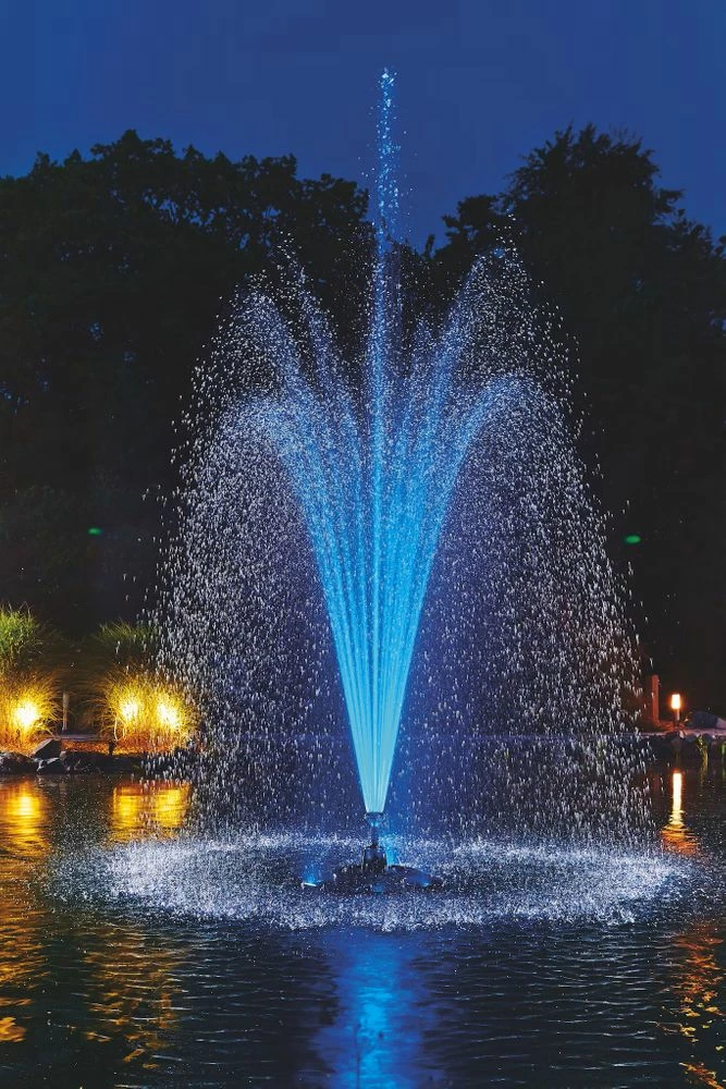 Oase Schwimmende Teich Fontäne Set PondJet Eco Mit RGB LED Beleuchtung 3 Oase Schwimmende Teich Fontäne Set PondJet Eco Mit RGB LED Beleuchtung – Bild 3