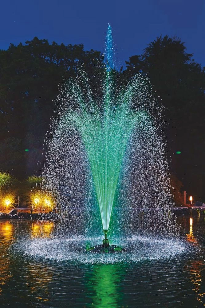 Oase Schwimmende Teich Fontäne Set PondJet Eco Mit RGB LED Beleuchtung 4 Oase Schwimmende Teich Fontäne Set PondJet Eco Mit RGB LED Beleuchtung – Bild 4