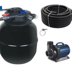 Schwimmteichfilter Set CPF 50000 12V Teichpumpe DM 12000 Bis 80.000l Nr.101