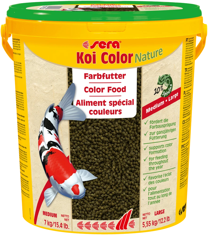Sera Koi Color Large 21 Liter Eimer Teichfutter Fischfutter Sticks Goldfische 1 Sera Koi Color Large 21 Liter Eimer Teichfutter Fischfutter Sticks Goldfische