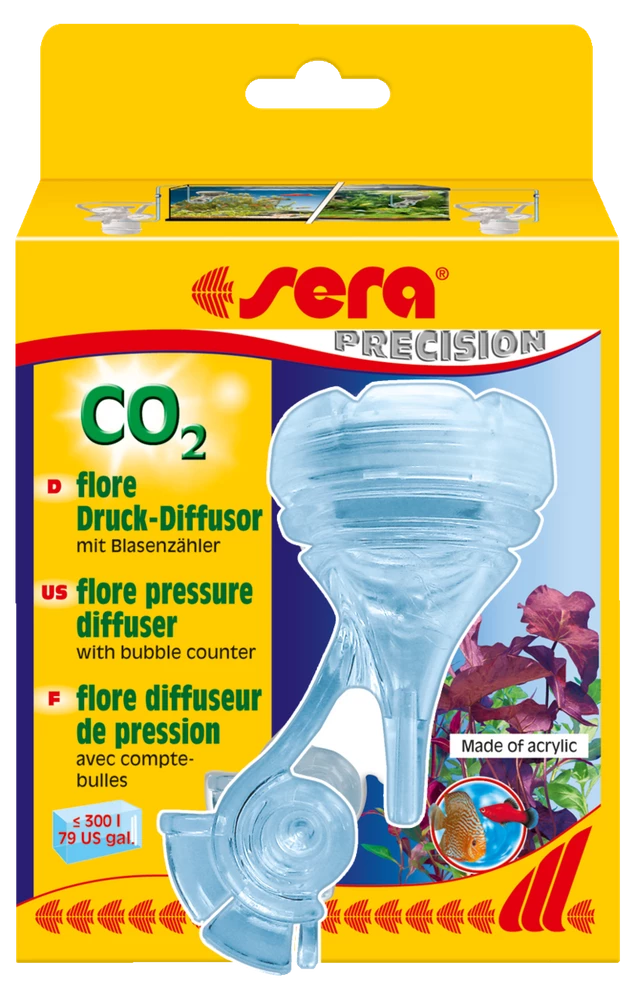 Sera Flore CO2 Druck Diffusor Inkl. Blasenzähler 1 Sera Flore CO2 Druck Diffusor Inkl. Blasenzähler