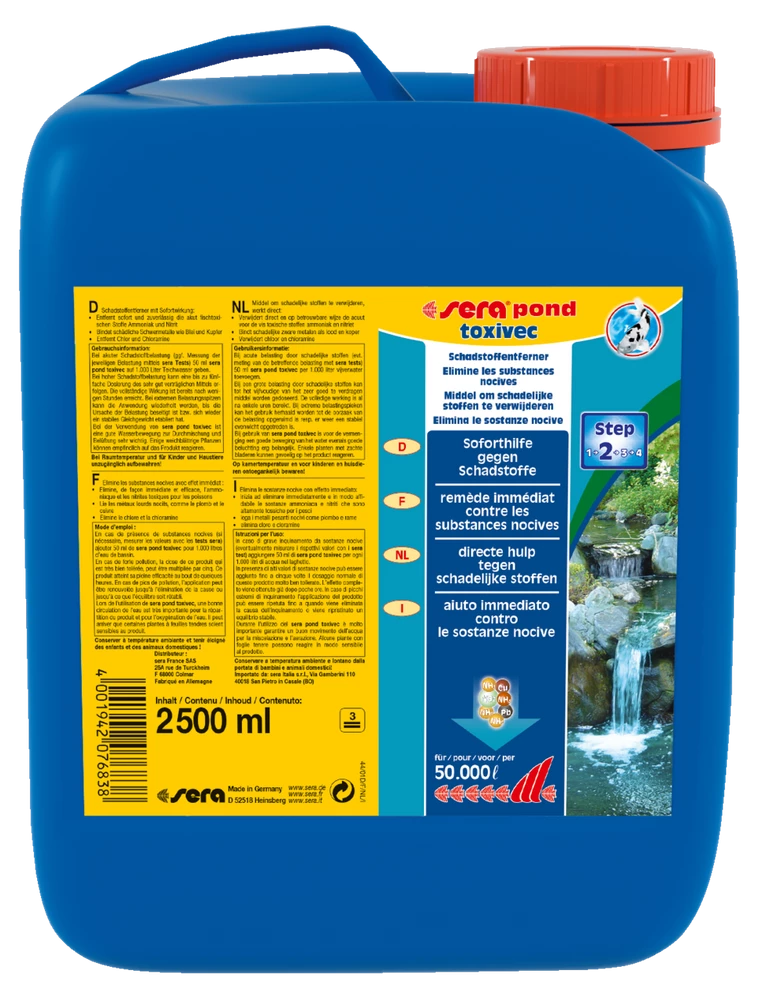 Sera Pond Toxivec 2,5 Liter Wasserwerte Optimieren Gartenteich Pflegen 2 Sera Pond Toxivec 2,5 Liter Wasserwerte Optimieren Gartenteich Pflegen – Bild 2