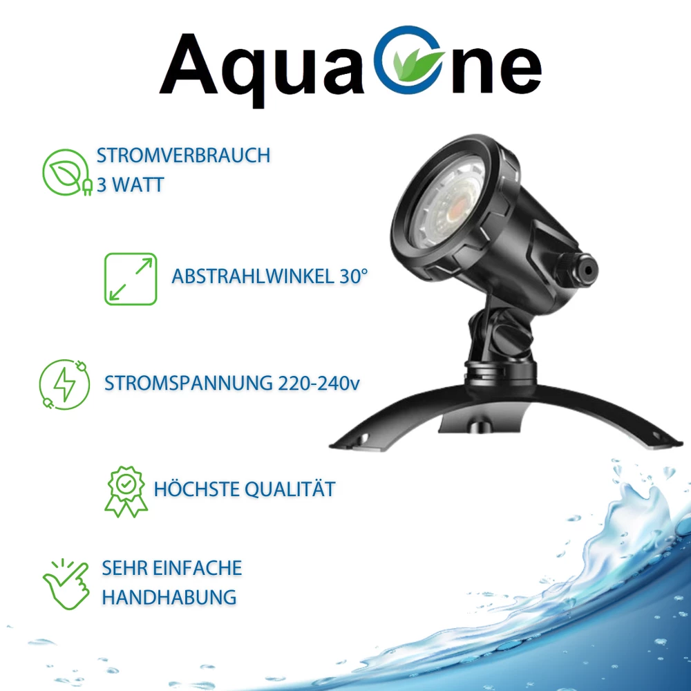 Teichbeleuchtung CED-120 LED Strahler Für Ober- Und Unterwasser 2 Teichbeleuchtung CED-120 LED Strahler Für Ober- Und Unterwasser – Bild 2