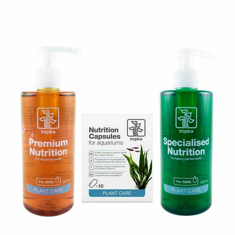 Tropica Einsteiger Set 300 Ml Premium & Specialised Nutrition 10 Düngerkapseln 1 Tropica Einsteiger Set 300 Ml Premium & Specialised Nutrition 10 Düngerkapseln
