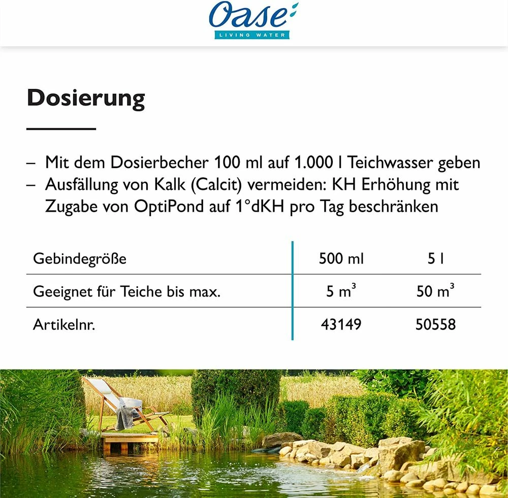 Oase AquaActiv OptiPond 500 Ml Wasseraufbereiter 5 Oase AquaActiv OptiPond 500 Ml Wasseraufbereiter – Bild 5